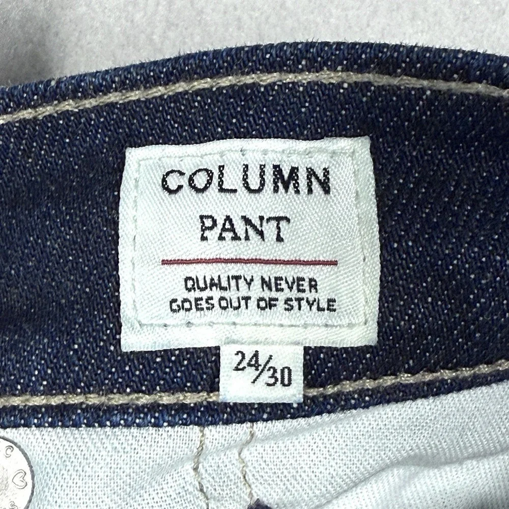 Levis Japanese Selvedge Jeans Womens 24x30 Column Pant Big E Made and Crafted